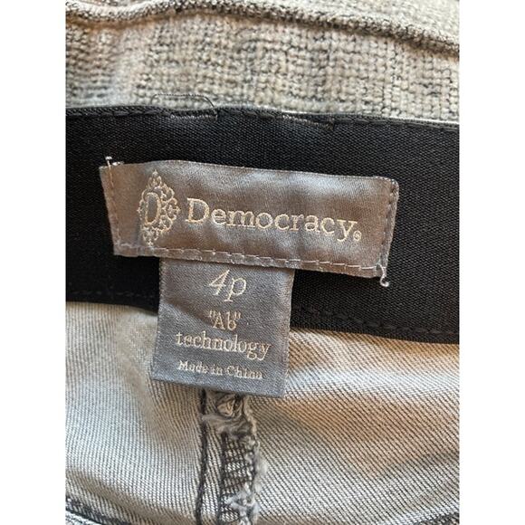 Democracy Ab technology Raw Hem Cropped Jeans Faded Gray Sz 4P - Picture 3 of 4